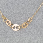 Χρυσό κολιέ περιμετρικών στοιχείων 